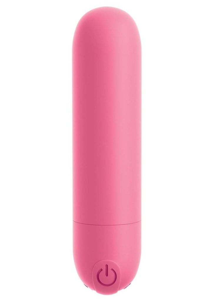 Omg! Bullets #Play Rechargeable Silicone Vibrating Bullet - Pink