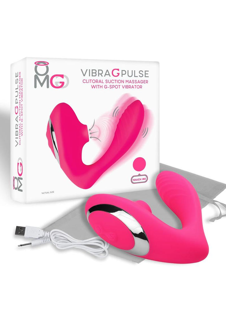 Omg Vibra G Pulse Silicone Rechargeable Vibrator - Pink
