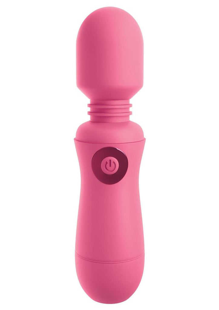 Omg! Wands #Enjoy Rechargeable Silicone Vibrating Massager - Pink