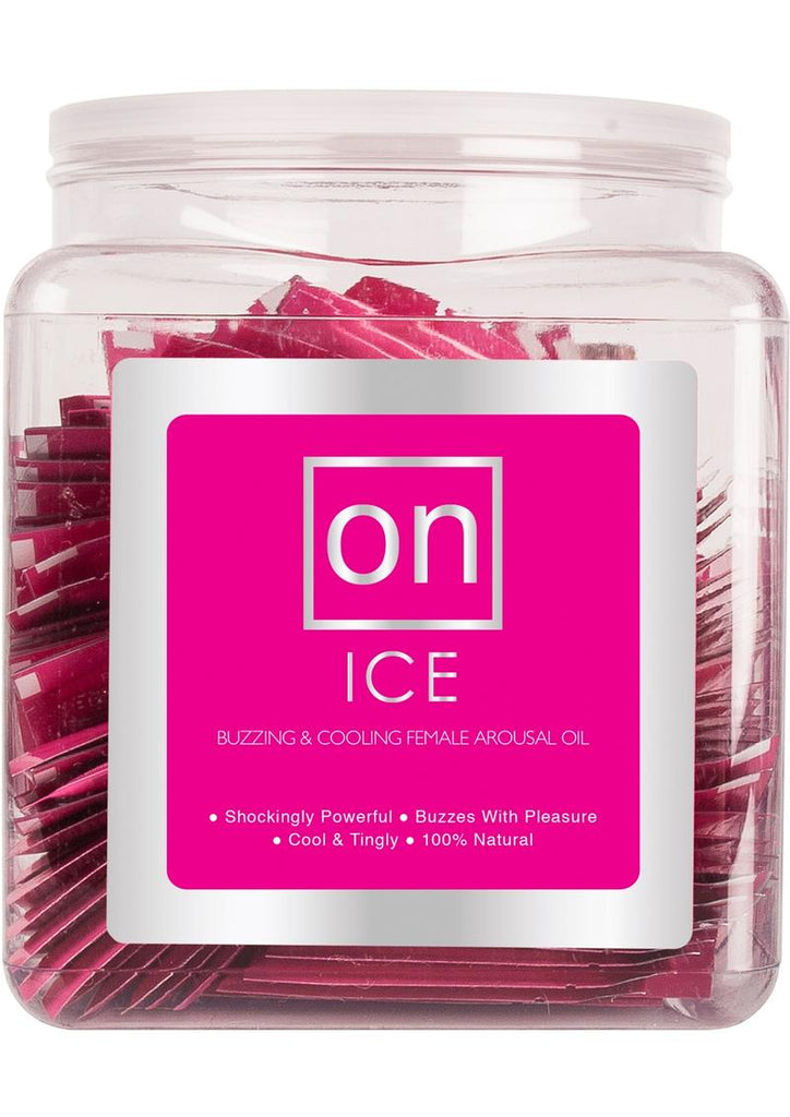 On Ice Buzzing and Cooling Female Arousal Oil .01 Oz Fishbowl - 75 Per Bowl