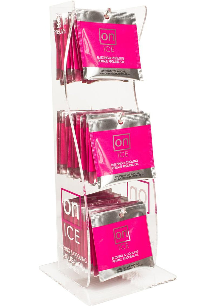 On Ice Buzzing and Cooling Female Arousal Oil .01oz Counter - 40 Per Display/Display
