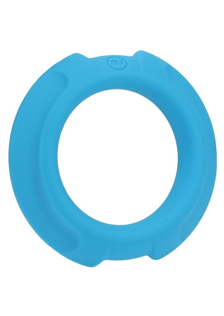 Optimale Flexisteel Soft Silicone with Inner Metal Core Cock Ring - Blue - 43mm