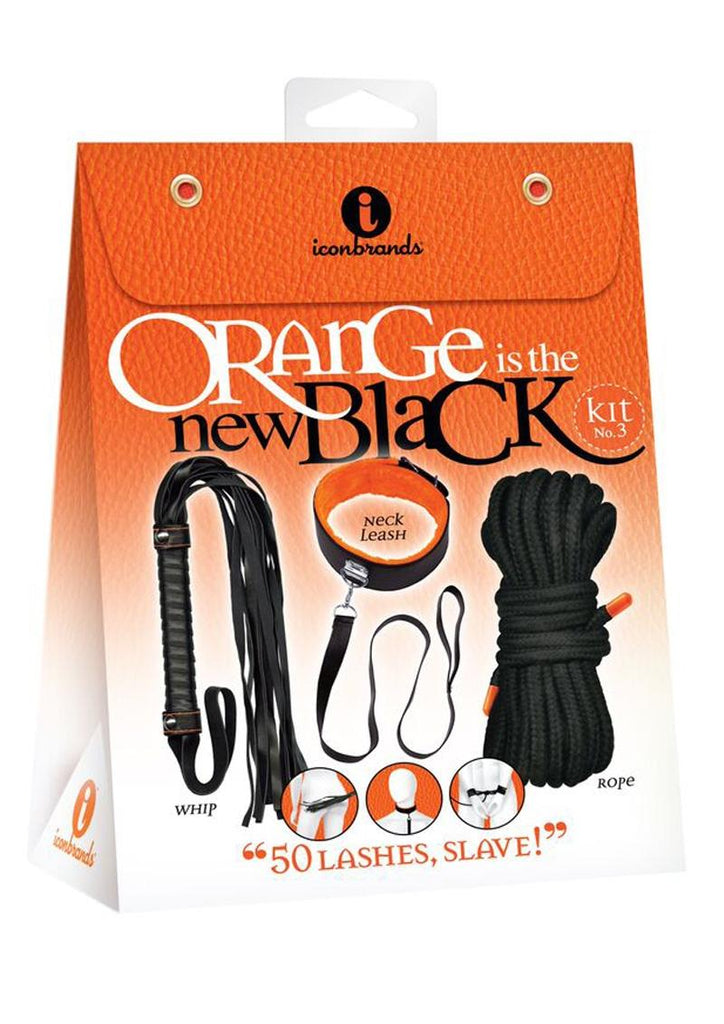 Orange Is The New Black Kit #3 - 50 Lashes, Slave - Black/Orange