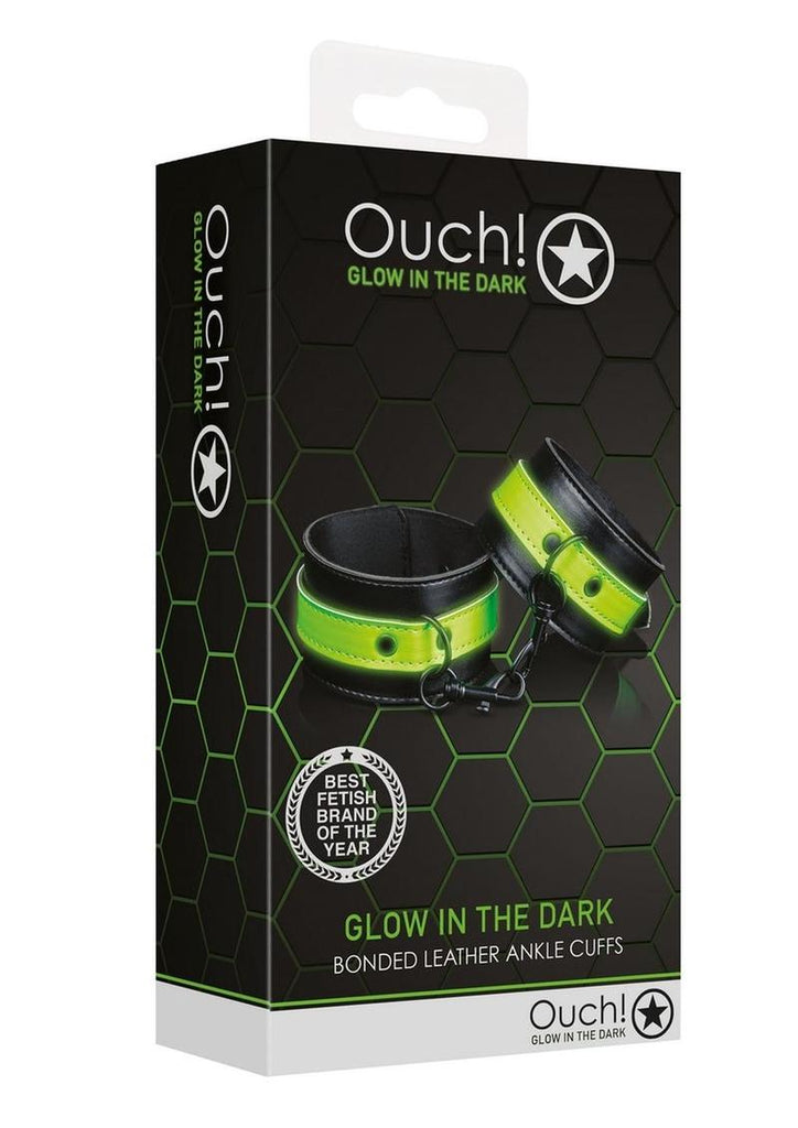 Ouch! Hardcuffs - Black/Glow In The Dark/Green