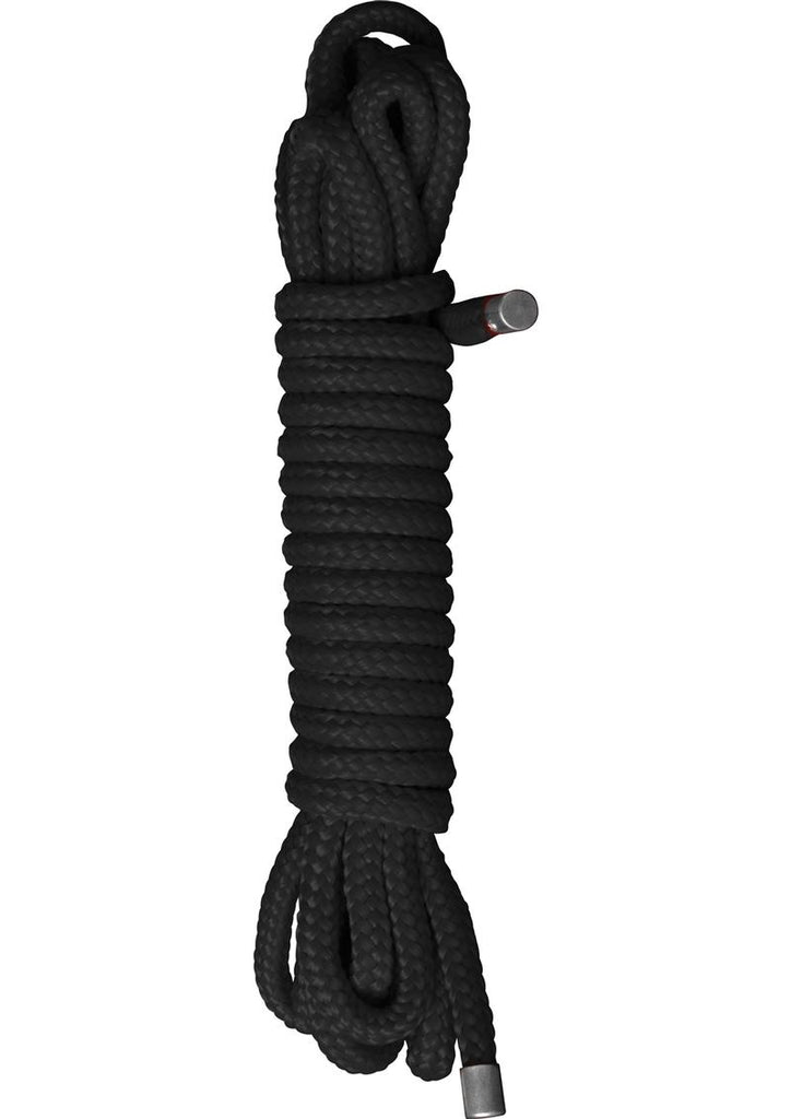 Ouch! Japanese Soft Nylon Rope - Black - 10 Meters/32.8 Feet