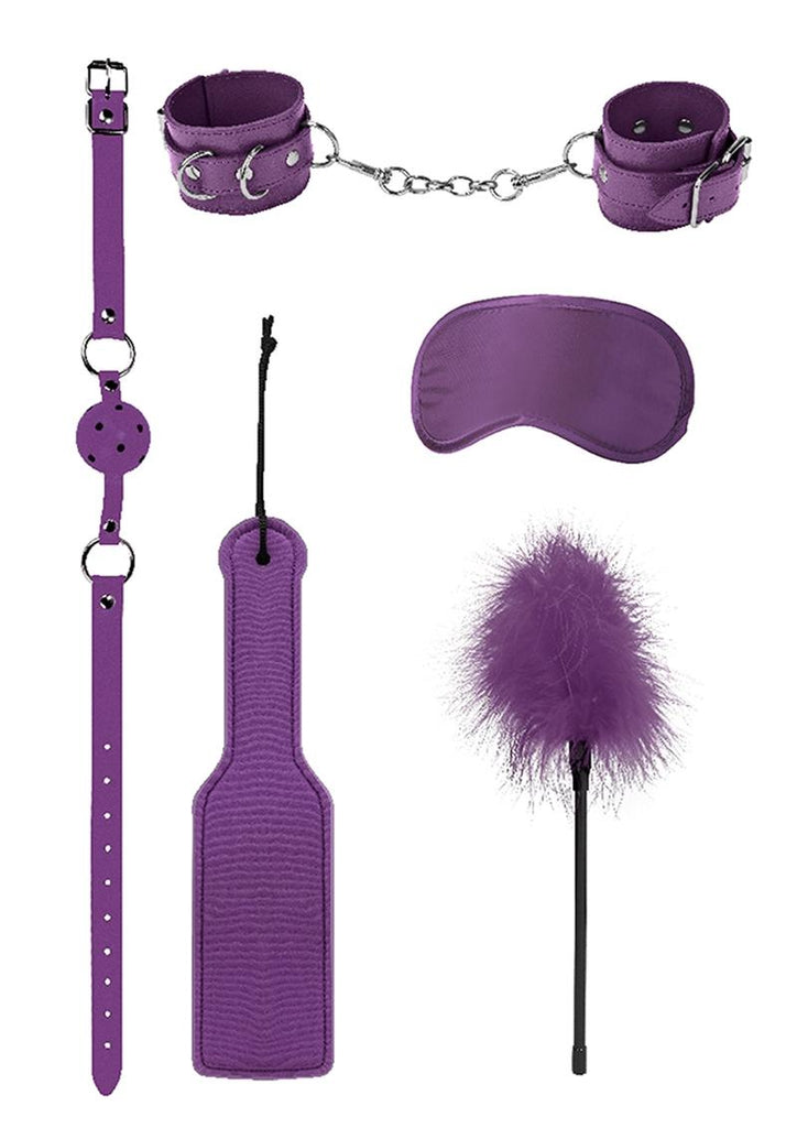 Ouch! Kits Introductory Bondage Kit #4 - Purple - 5 Piece Kit