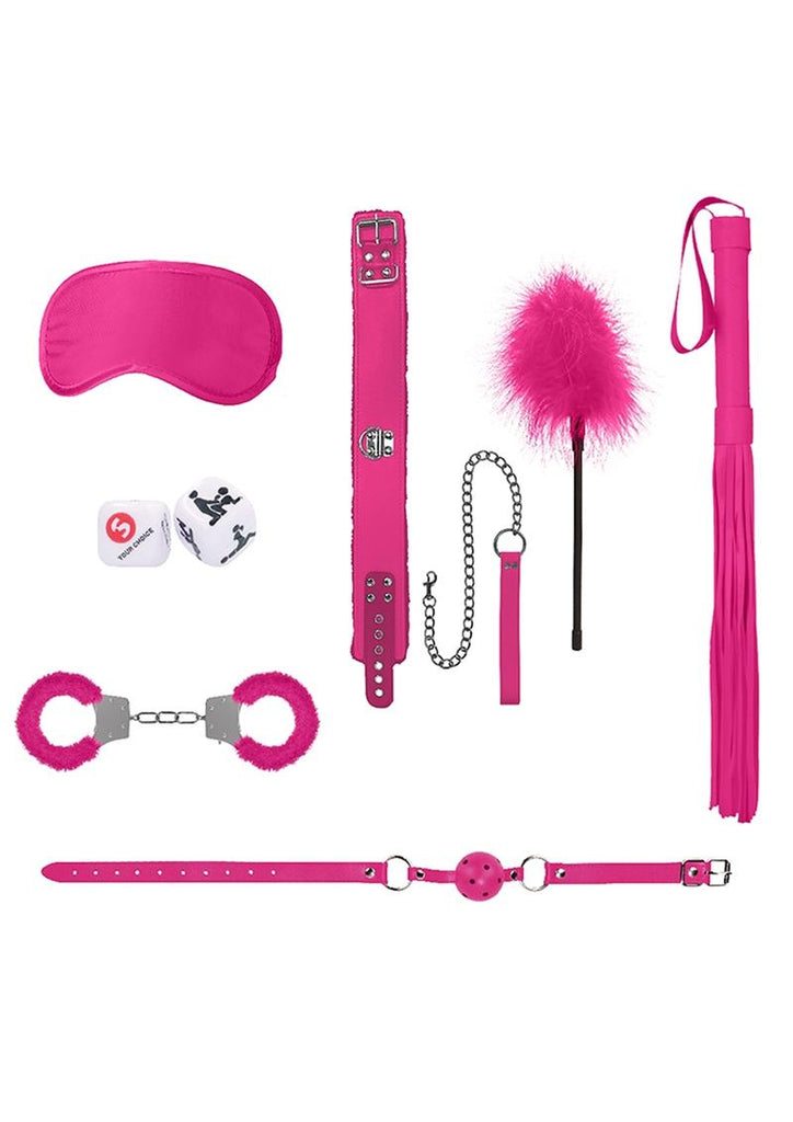 Ouch! Kits Introductory Bondage Kit #6 - Pink - 6 Piece Kit