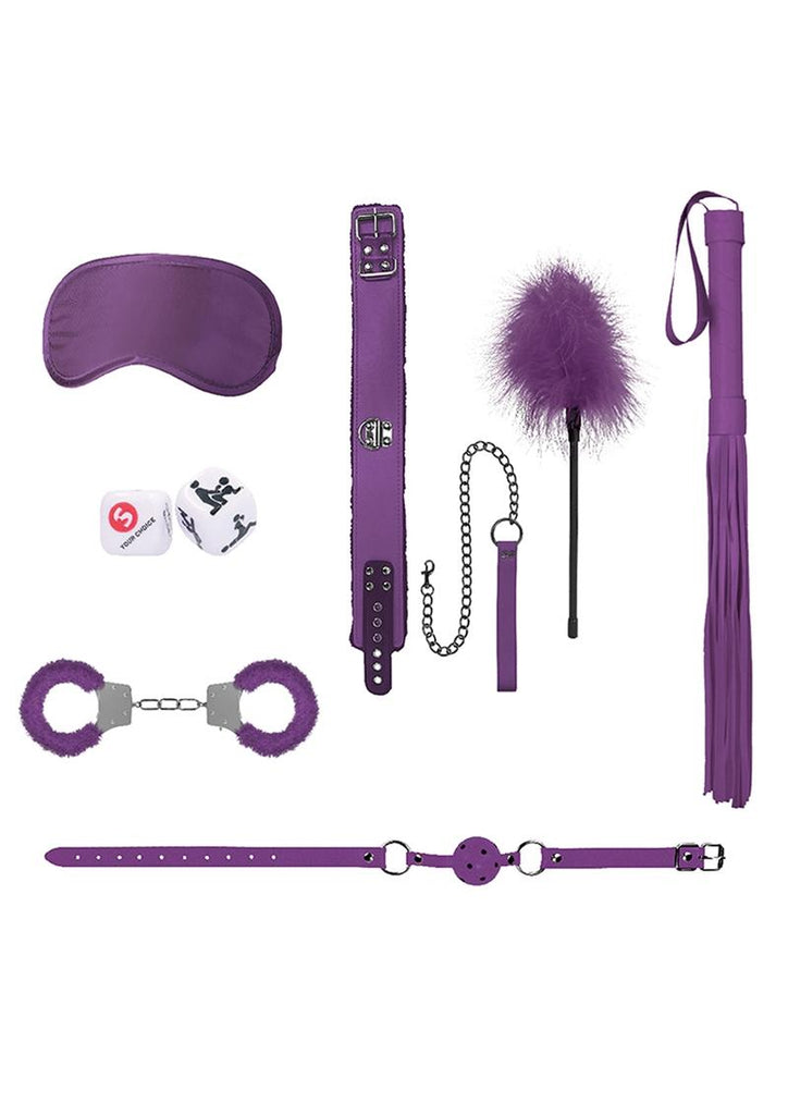 Ouch! Kits Introductory Bondage Kit #6 - Purple - 6 Piece Kit