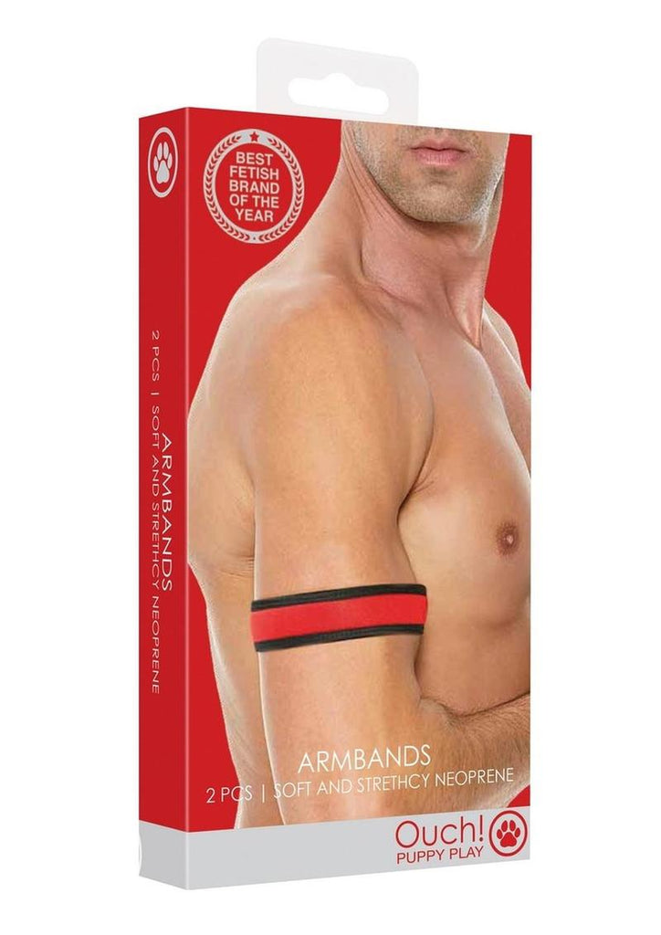 Ouch! Neoprene Armbands - Red