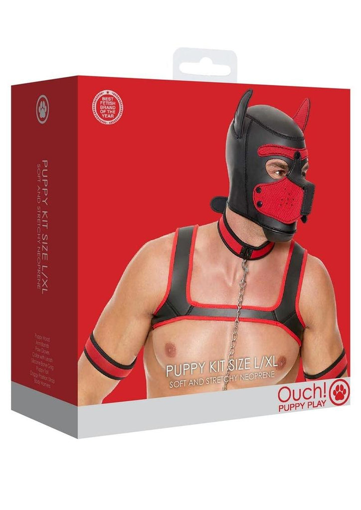 Ouch! Neoprene Puppy Kit - Red - Large/XLarge