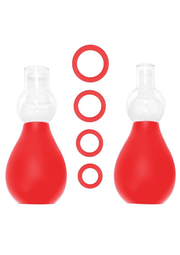 Ouch! Nipple Erector Pump - Red - Set