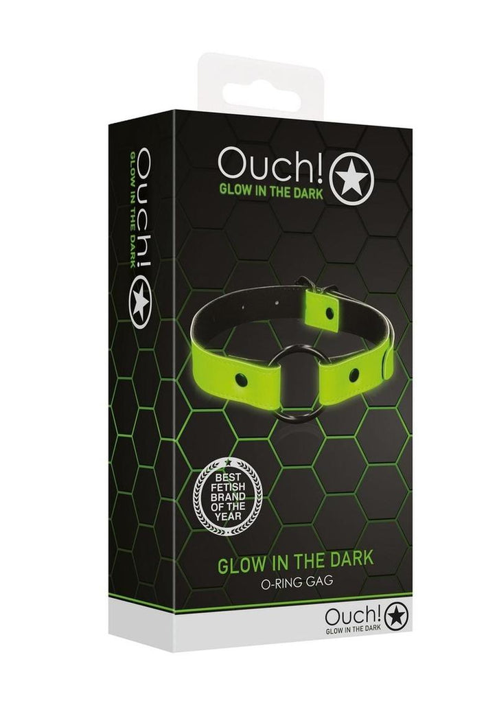 Ouch! O-Ring Gag - Glow In The Dark/Green