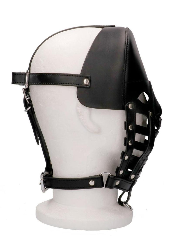 Ouch! Pain Leather Male Mask - Black