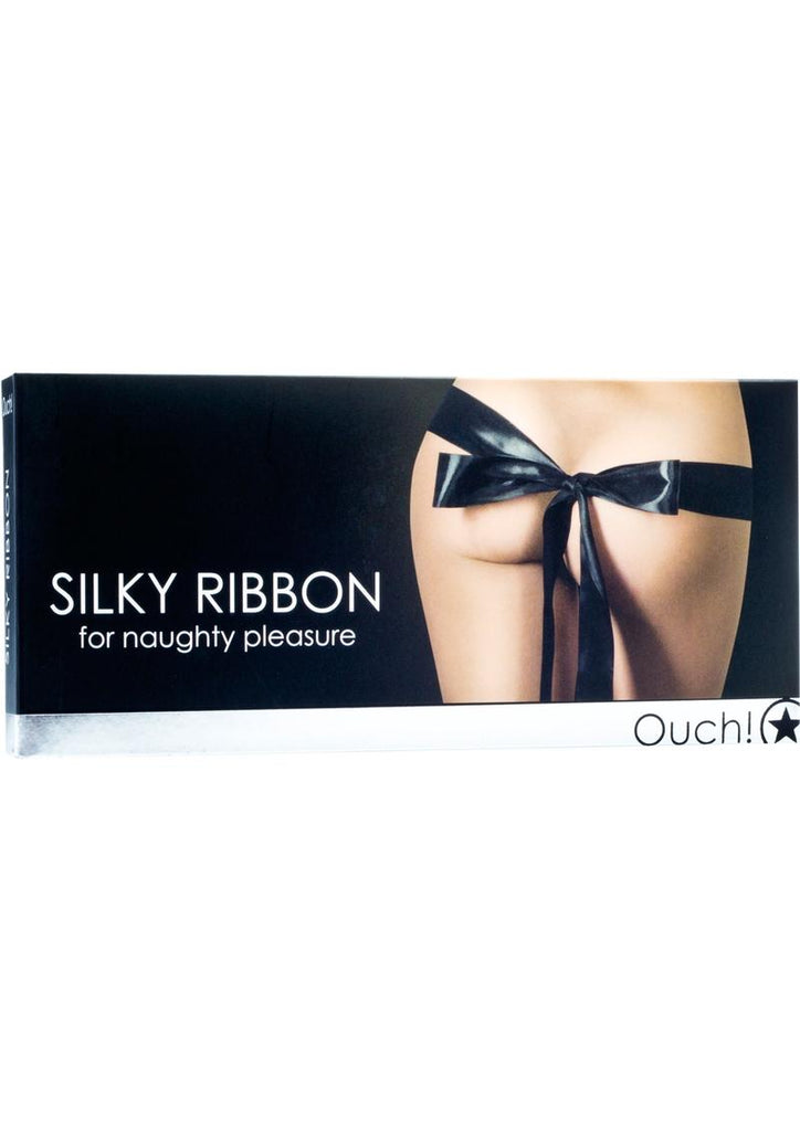 Ouch! Silky Ribbon For Naughty Pleasure - Black