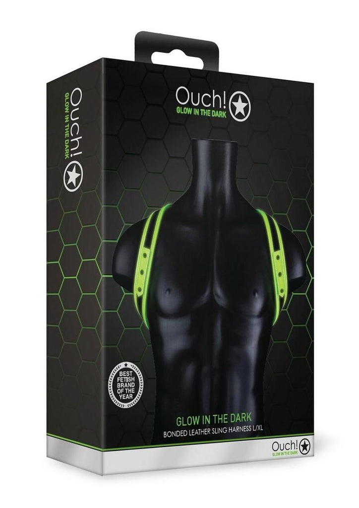 Ouch! Sling Harness - Black/Glow In The Dark/Green - Large/XLarge