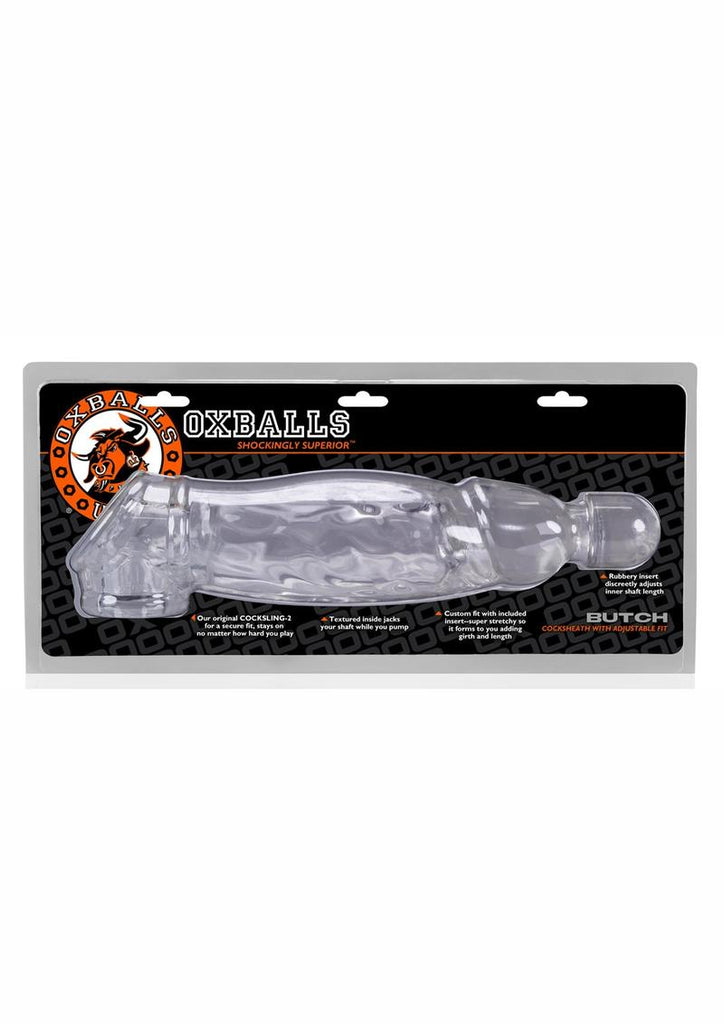 Oxballs Butch Cock Sheath Penis Extender - Clear