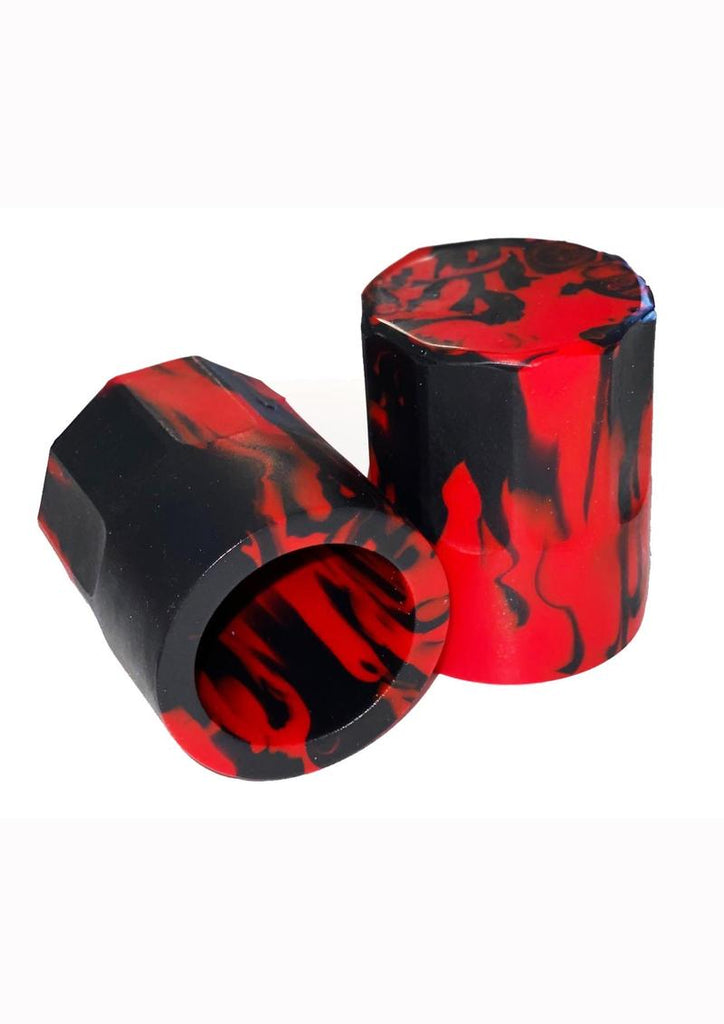 Oxballs Hognips-2 Nipple Puller - Red Swirl - Black/Red