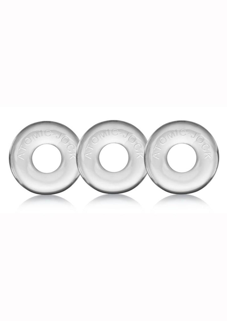 Oxballs Ringer Donut Cock Ring - Clear - 3 Pack