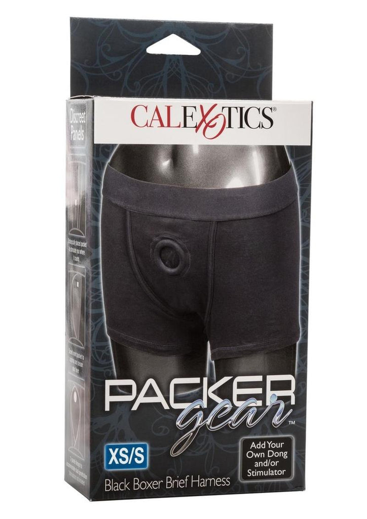 Packer Gear Boxer Brief Harness - Xs - Black - Small