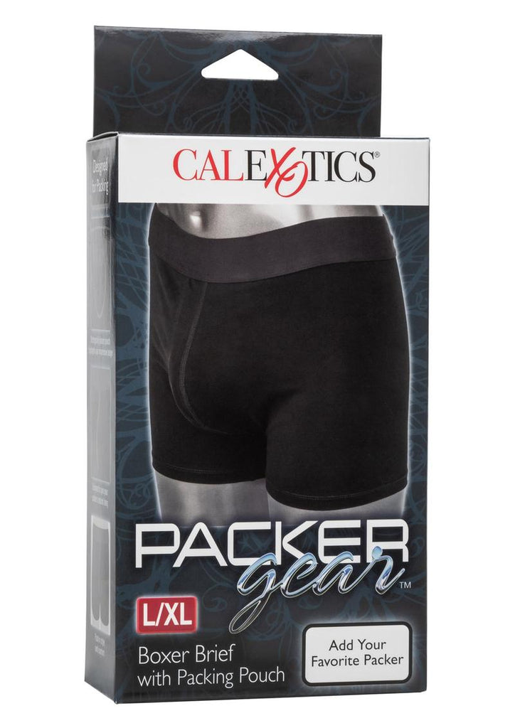 Packer Gear Boxer Brief with Packing Pouch - Black - Large/XLarge