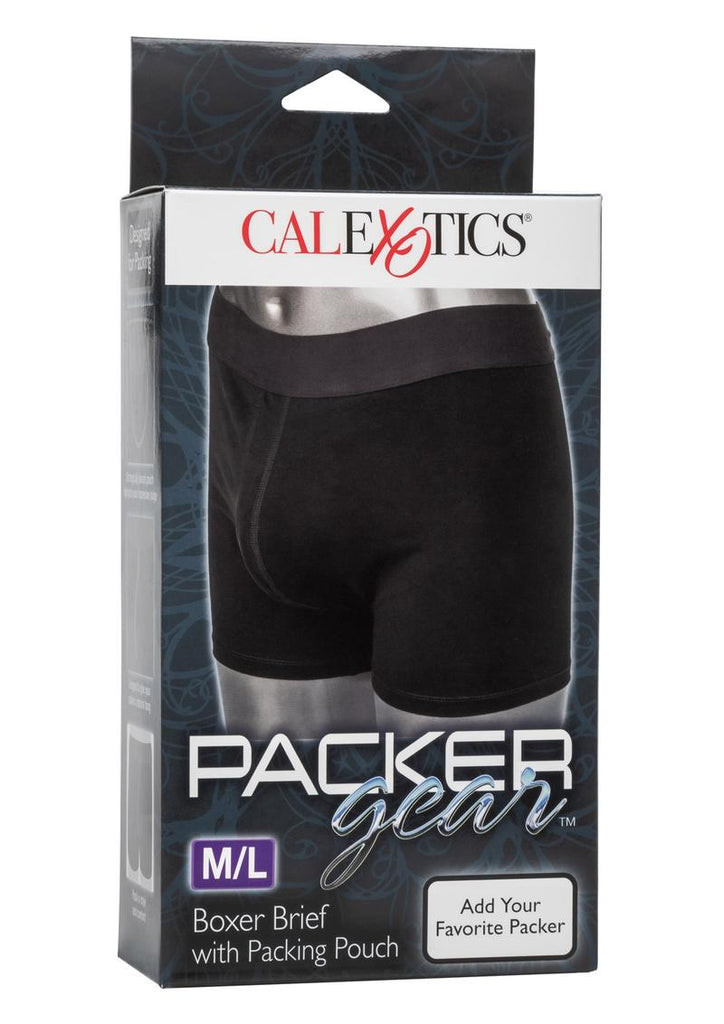 Packer Gear Boxer Brief with Packing Pouch - Black - Large/Medium