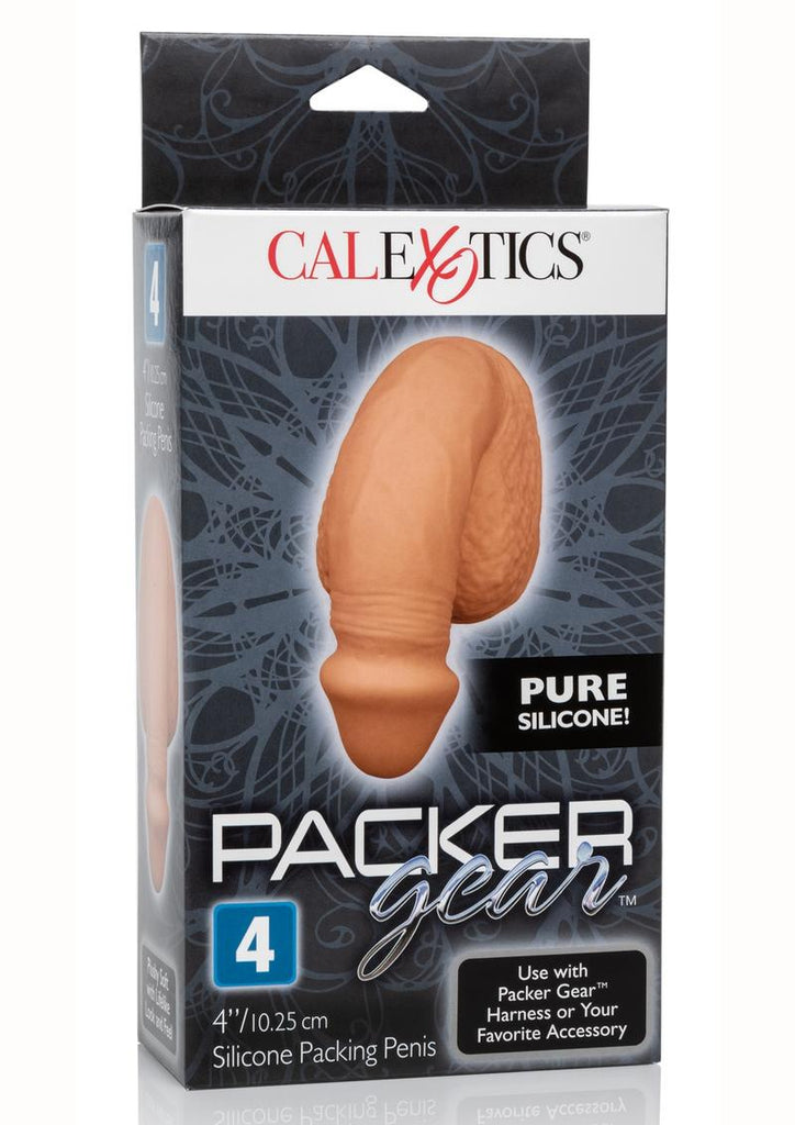 Packer Gear Silicone Packing Penis - Caramel/Tan - 4in