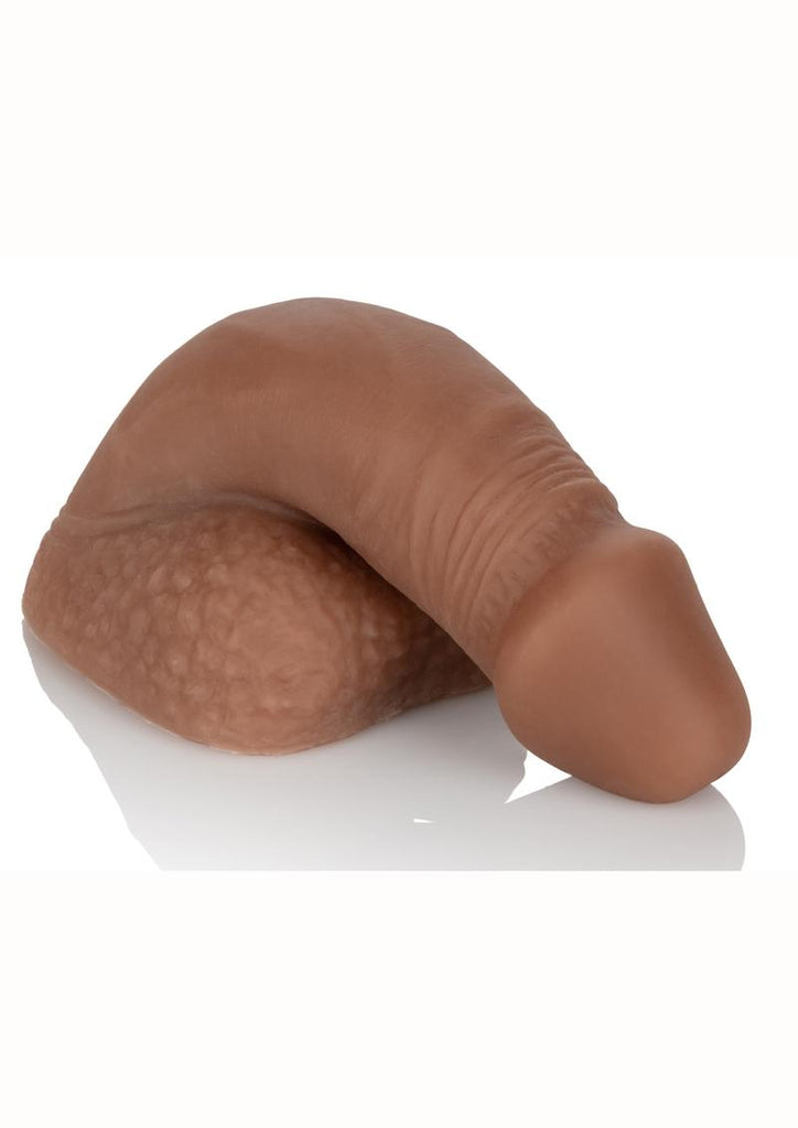 Packer Gear Silicone Packing Penis - Brown/Chocolate - 5in