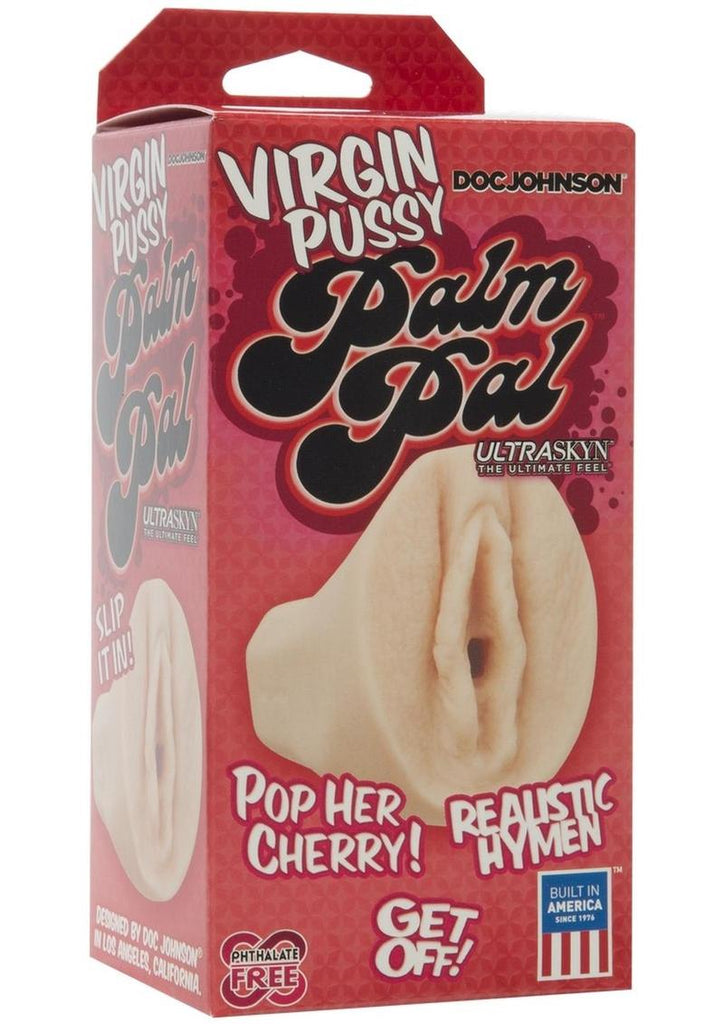 Palm Pal Ultraskyn Masturbator - Virgin Pussy - Flesh/Vanilla