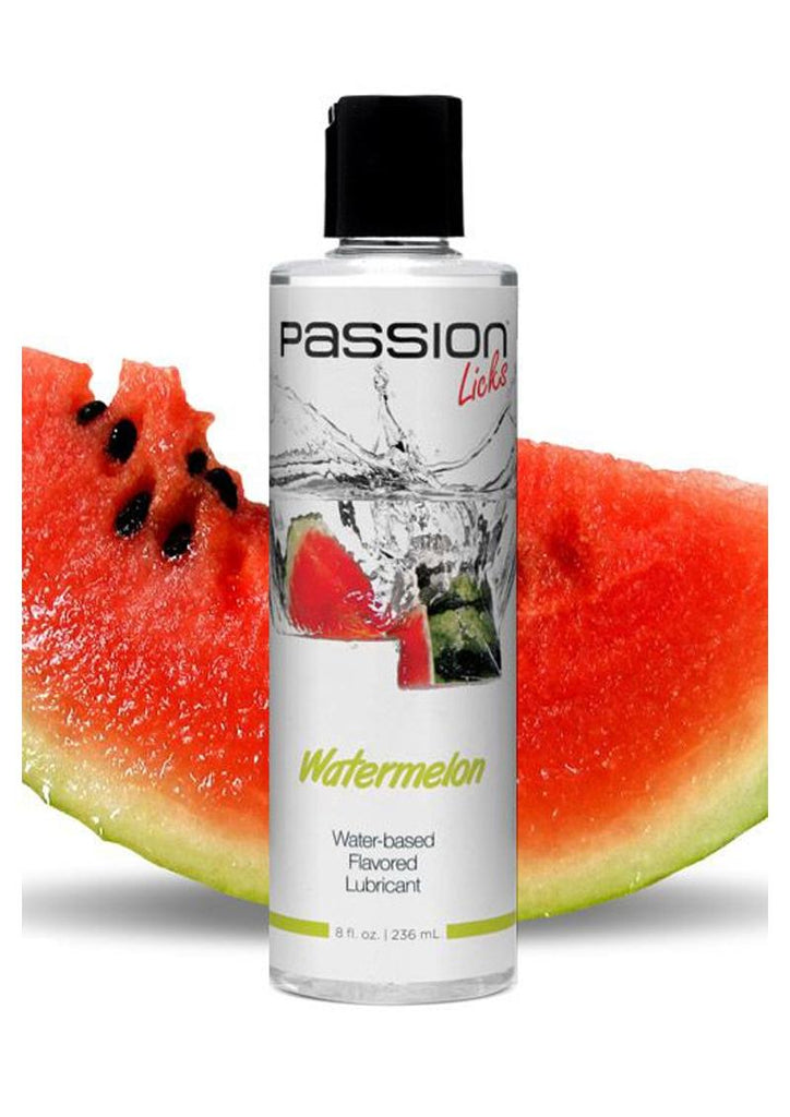 Passion Licks Watermelon Water Based Flavored Lubricant - 8oz