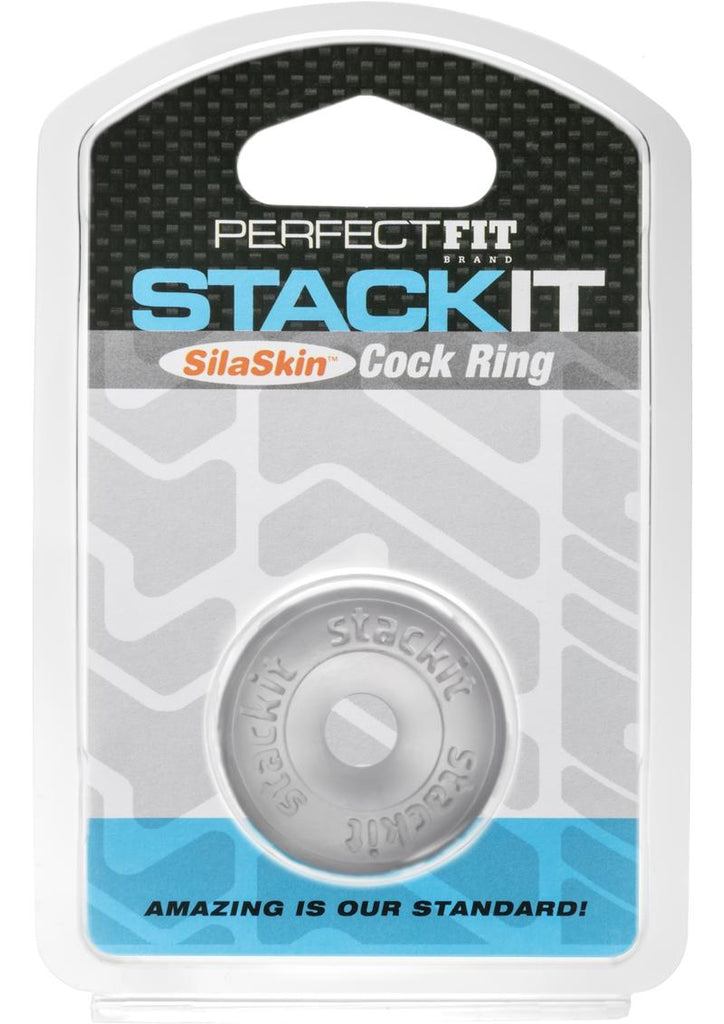 Perfect Fit Stackit Silaskin Cock Ring - Clear