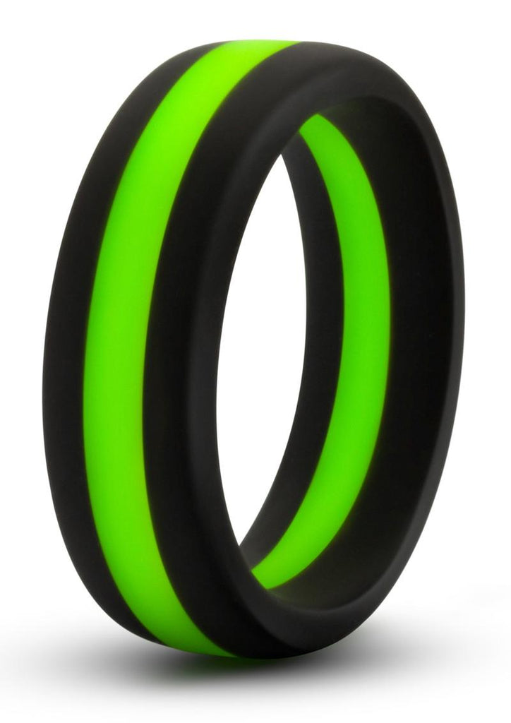 Performance Silicone Go Pro Cock Ring - Black/Green/Multicolor