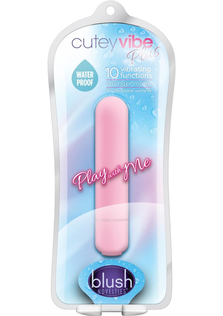 Play with Me Cutey Vibrating Plus Bullet - Pink
