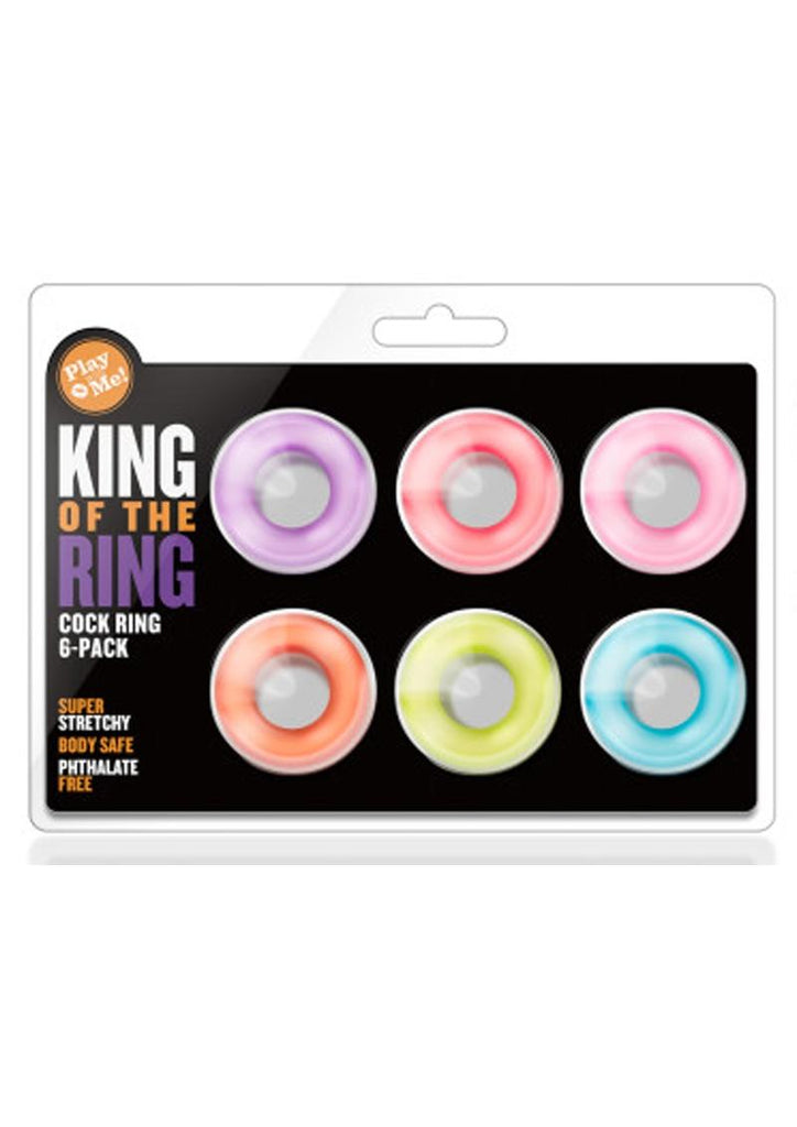 Play with Me King Of The Ring Cock Ring - Assorted Colors