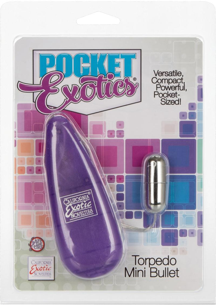 Pocket Exotics Mini Silver Torpedo - Purple/Silver