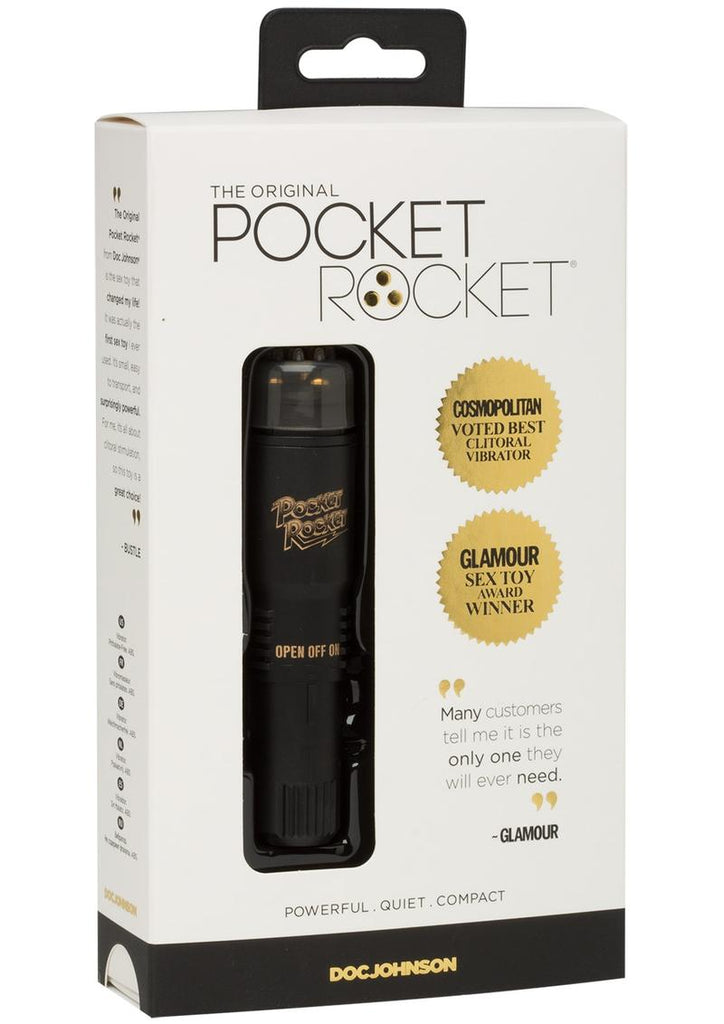 Pocket Rocket Limited Edition Mini Massager Velvet Touch - Black