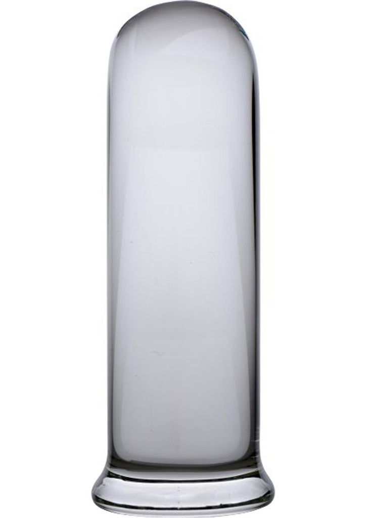 Prisms Pillar Large Cylinder Glass Anal Plug - Clear - Large