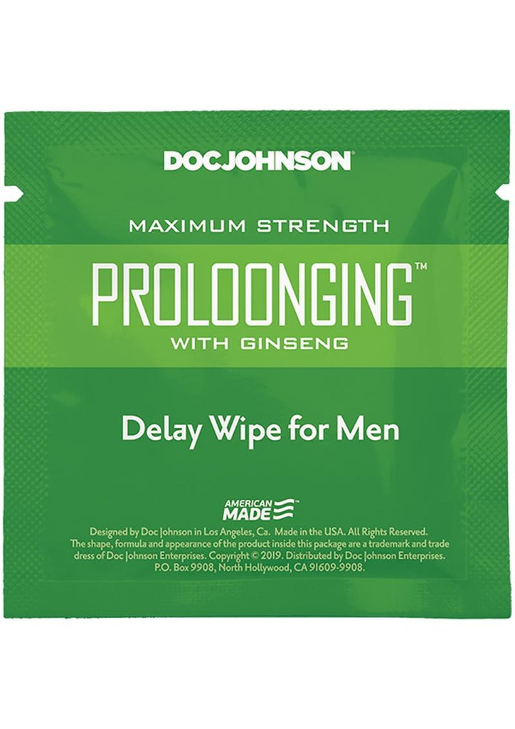 Proloonging with Ginseng Delay Wipes - 10 Pack