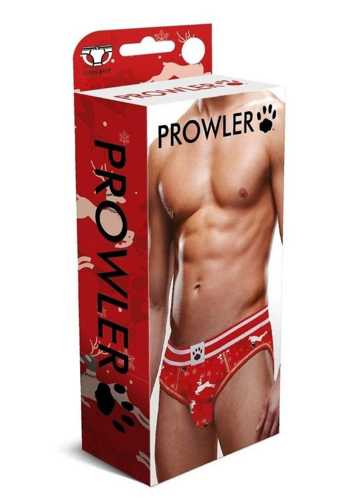 Prowler Reindeer Open Brief - Black/Red - XSmall