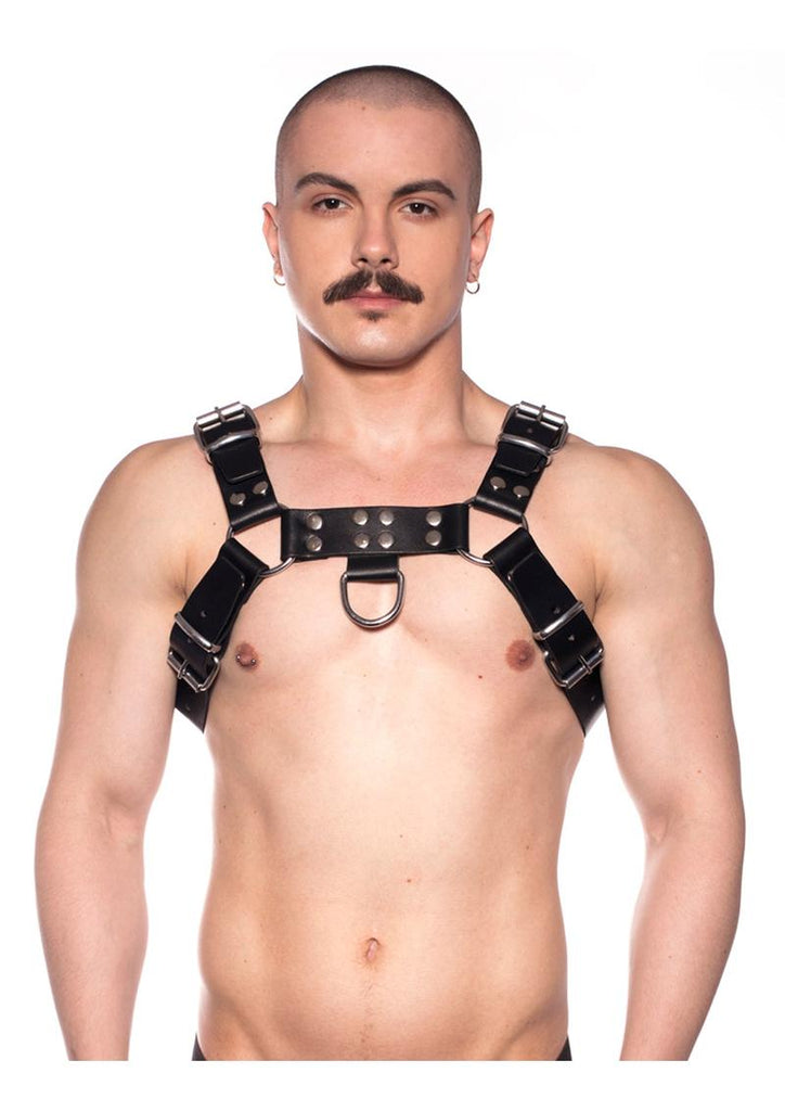 Prowler Red Butch Harness - Black/Silver - Small
