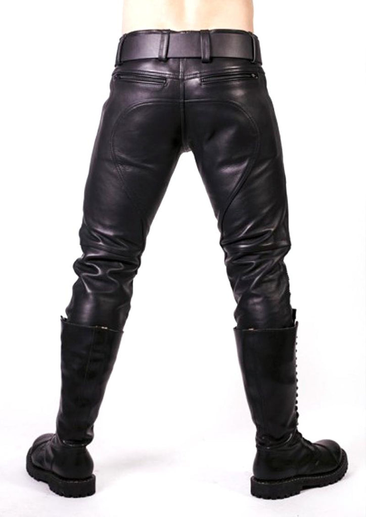 Prowler Red Prowler Leather Jeans - Black - 28in