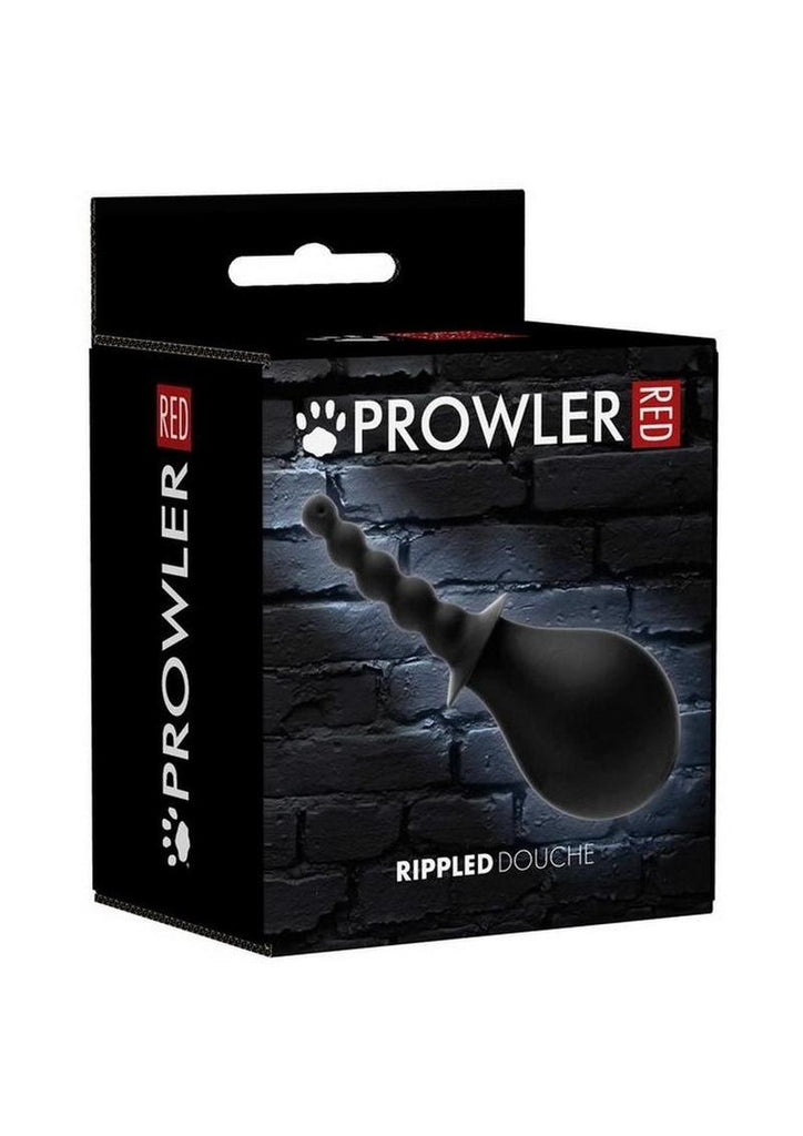 Prowler Rippled Silicone Anal Douche - Black