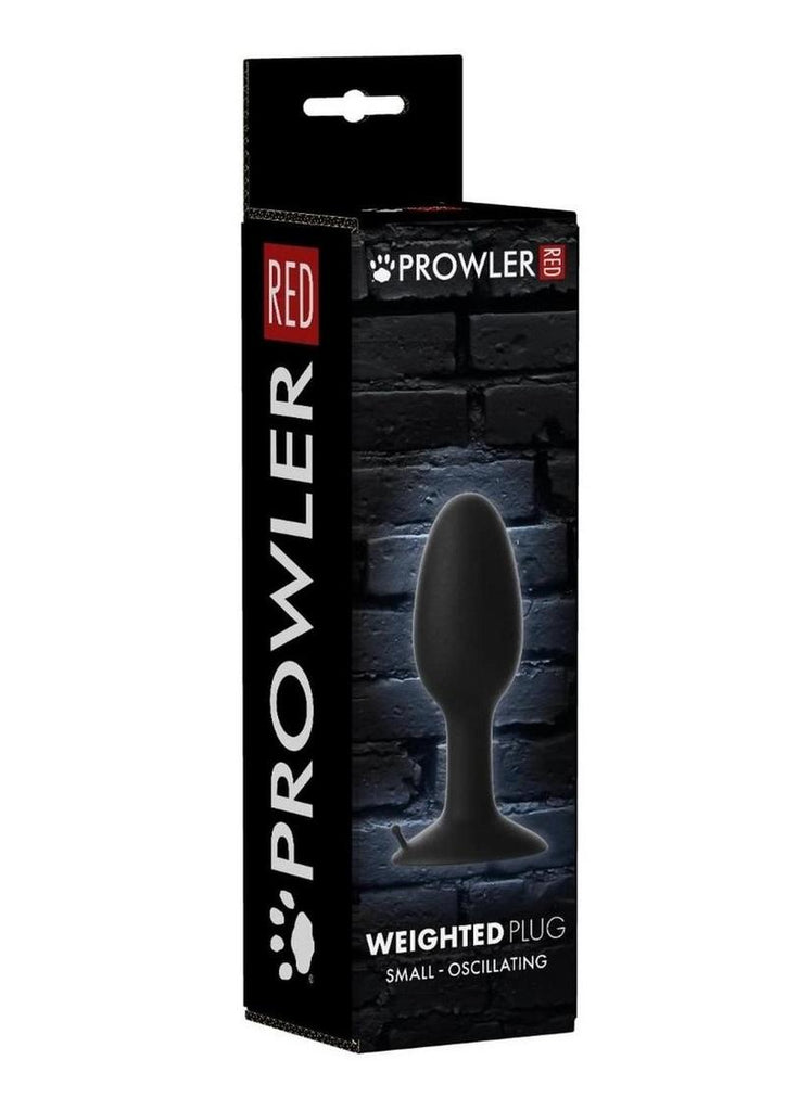 Prowler Weighted Butt Plug - Black - Small