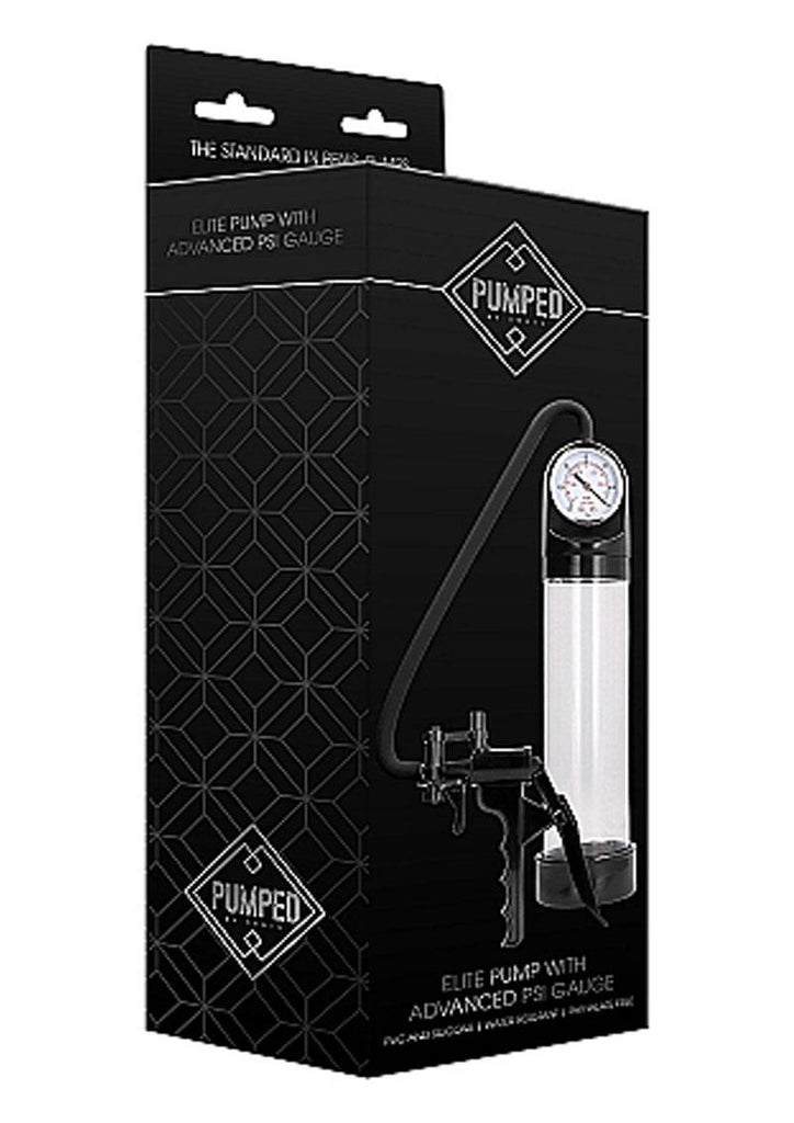 Pumped By Shots Elite Pump with Advanced Psi Gauge - Clear