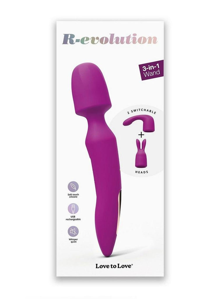 R-Evolution Rechargeable Silicone Rabbit Vibrator - Sweet Orchid - Purple