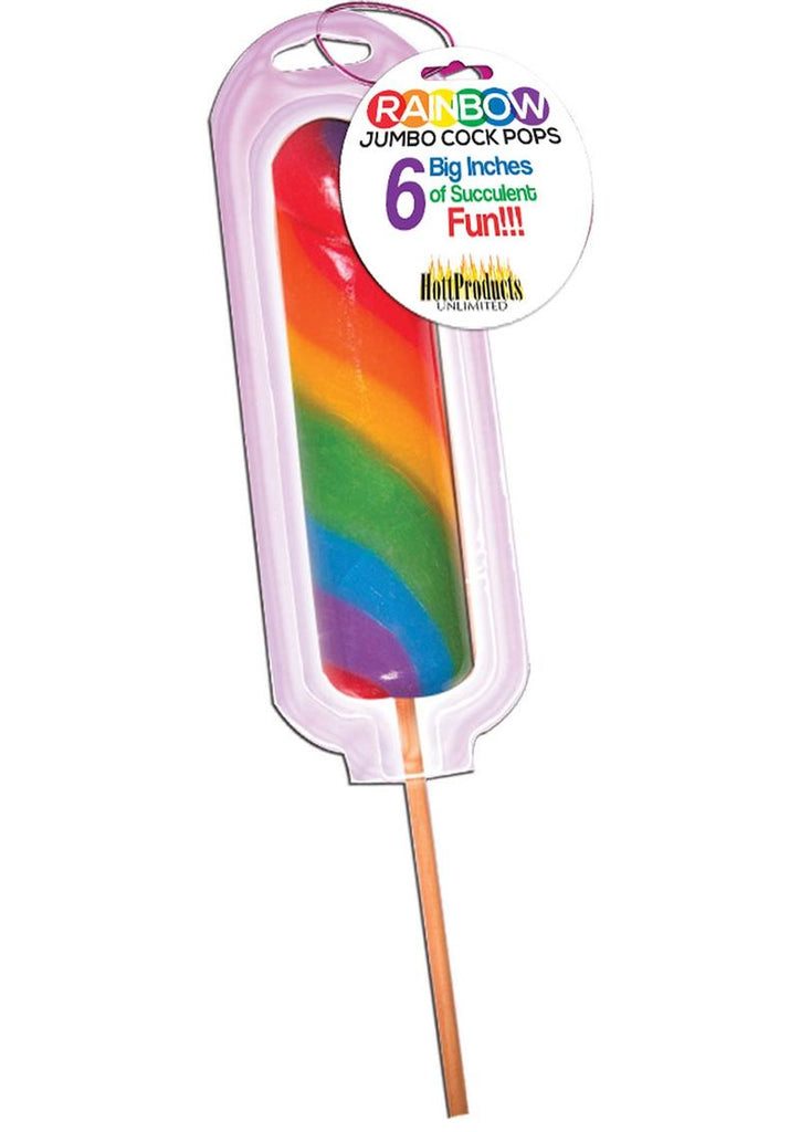 Rainbow Jumbo Cock Lollipop - Multicolor
