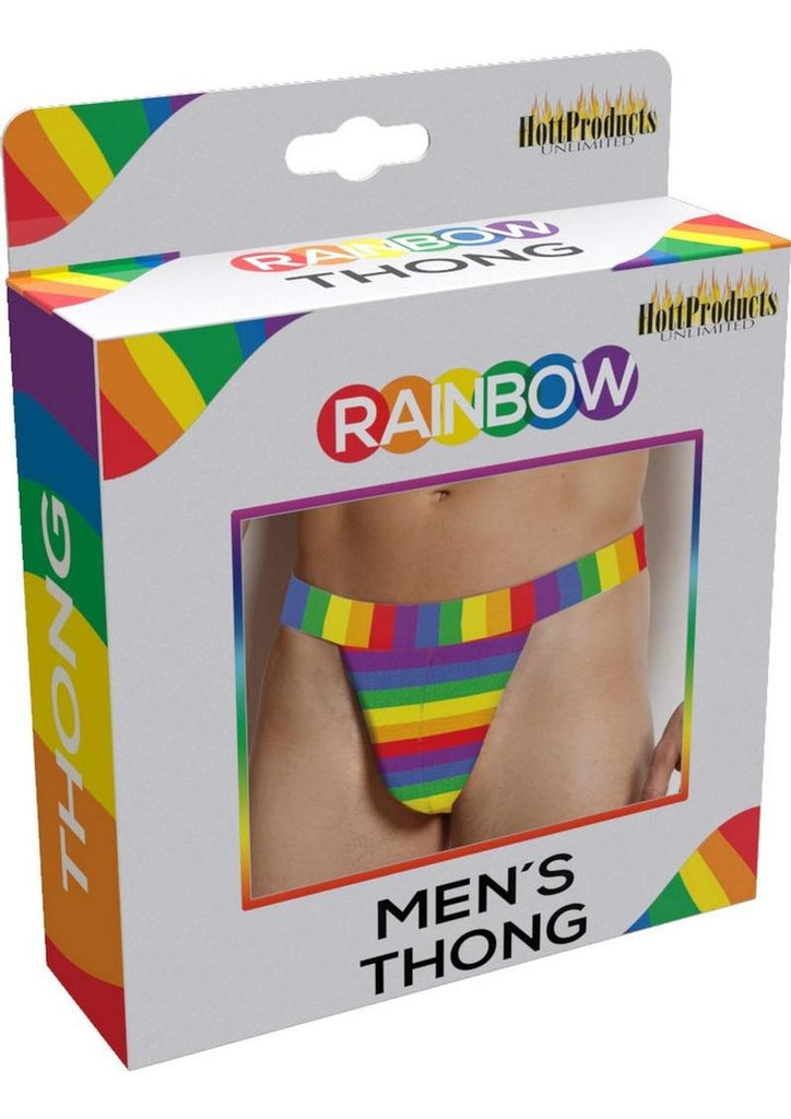 Rainbow Men's Thong - Multicolor - One Size