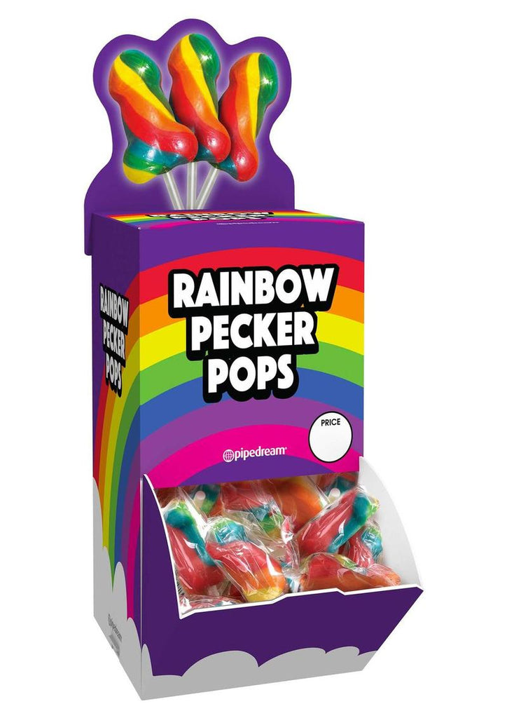 Rainbow Pecker Pops - 72 Per Bowl/Display