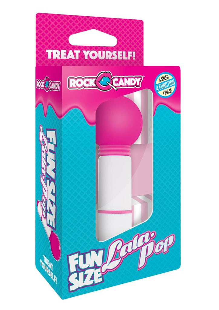 Rock Candy Fun Size Lala Pop Mini Massager - Pink