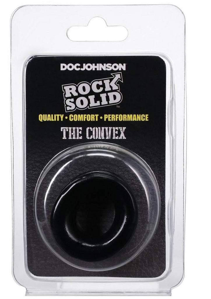 Rock Solid The Convex Cock Ring - Black