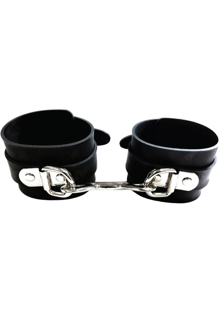 Rouge Adjustable Rubber Ankle Cuffs - Black